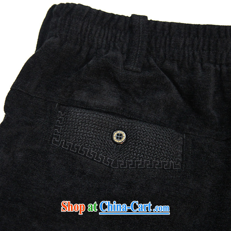 To Kowloon Tong on China wind men's viscose casual trousers 14,516 black 48, black 52, to lung, shopping on the Internet