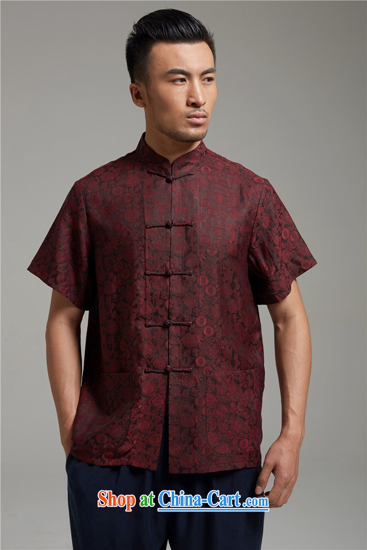 De-tong kai CD 2015 new Hong Kong cloud yarn short-sleeved Chinese men and elderly people in summer improved Han-T-shirt Chinese wind male Chinese clothing Hong Kong Kai dark 4 XL pictures, price, brand platters! Elections are good character, the national distribution, so why buy now enjoy more preferential! Health