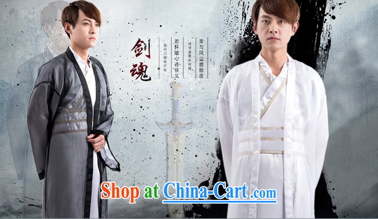 A property, new retro China wind Swordsman costumes knights errant clothing Chinese clothing, ancient knights and samurai costumes white are code pictures, price, brand platters! Elections are good character, the national distribution, so why buy now enjoy more preferential! Health