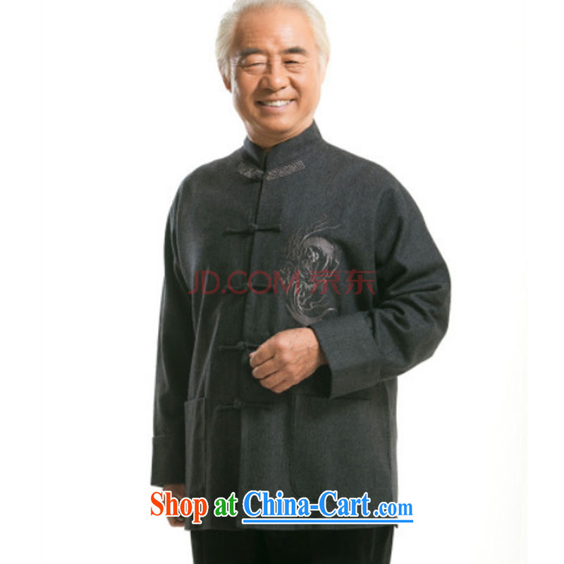 Stakeholders line cloud hair is fall and winter with new, old men Chinese older people wearing the tie coat DY 0768 - 1 gray M stakeholders, the cloud (YouThinking), and, on-line shopping