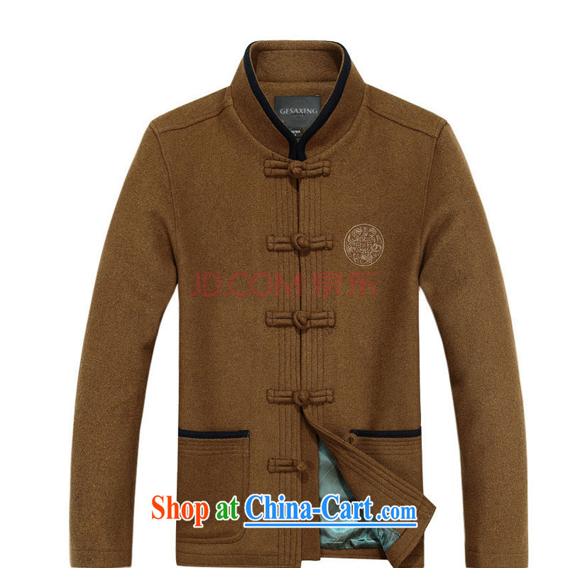 The stakeholders in the Cloud old men wool that Chinese Chinese leisure thick long-sleeved round Kowloon Ethnic Wind men's Chinese jacket DY 88,020 brown L stakeholders, the cloud (YouThinking), and, on-line shopping