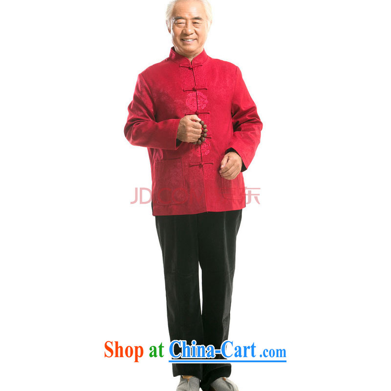 The stakeholders in the Cloud old men long-sleeved Chinese Chinese T-shirt older persons jacket DY 727 red L stakeholders, the cloud (YouThinking), and on-line shopping