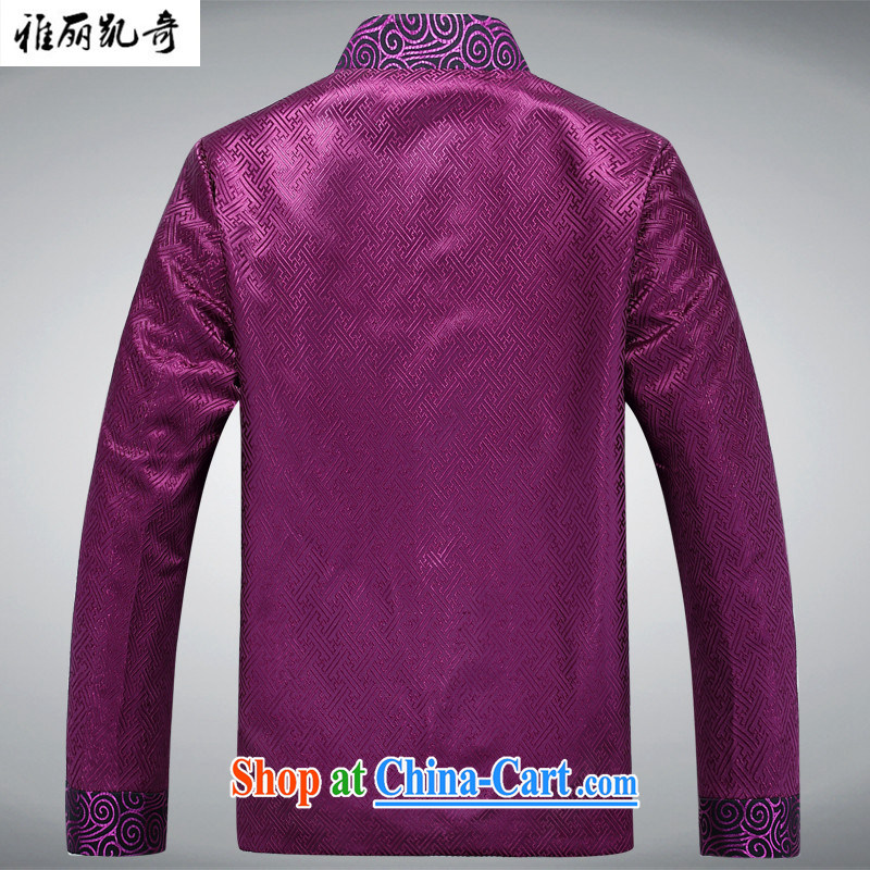 Alice Kay, new men's silk scarves tang on the collar smock Chinese Dress long-sleeved T-shirt clothing autumn and winter coat improved retro birthday birthday dress and Ho Kim L, Alice, Kevin, and shopping on the Internet