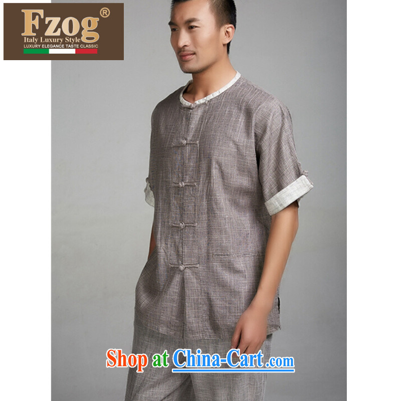 FZOG 2015 New China wind in summer, the older the code men's short-sleeved Chinese leisure package card its color XXXXL, FZOG, shopping on the Internet