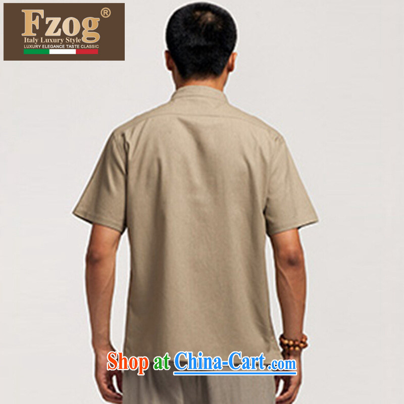 2015 FZOG summer wear new, short-sleeved, for casual dress Man Tang in the T-shirt color XXXL