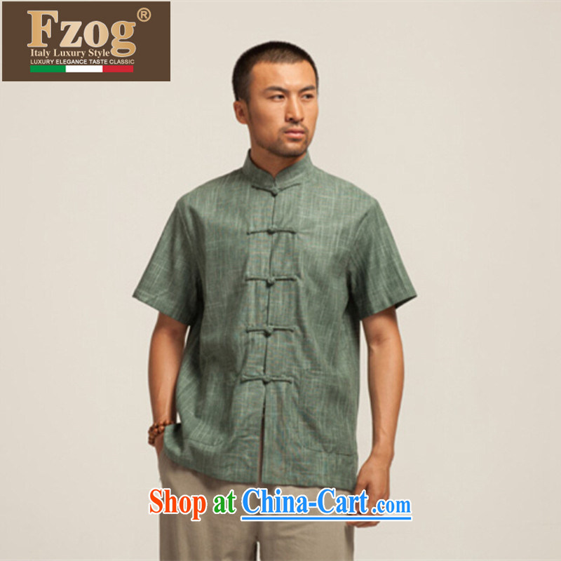 FZOG genuine counters and leisure, for Chinese China wind man is detained from hot short-sleeve T-shirt nation green XXXL, FZOG, shopping on the Internet