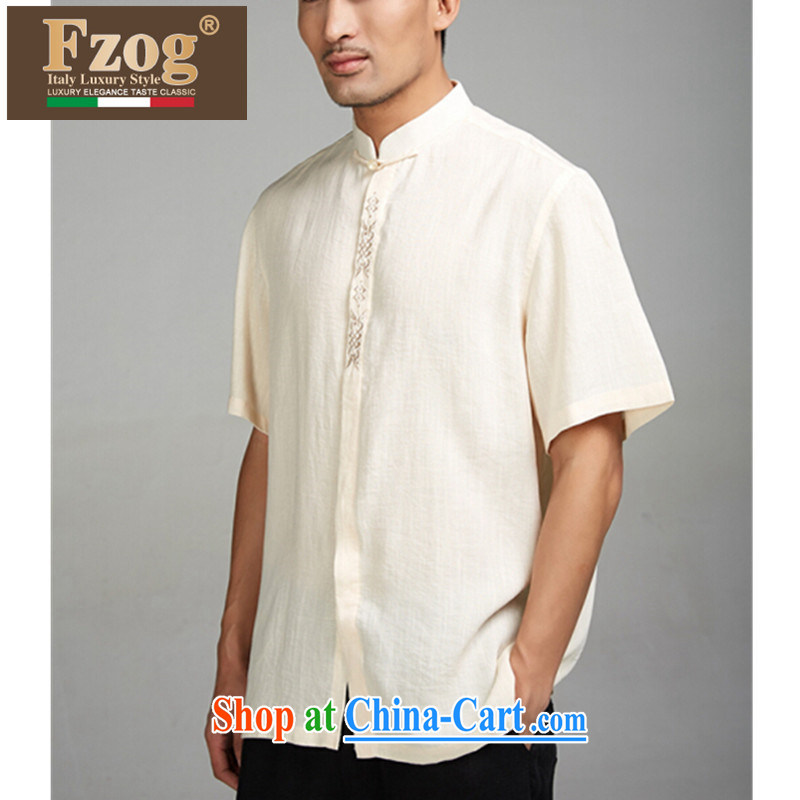 In FZOG older Tang is a short-sleeved summer New Men China wind father loaded the code leisure T-shirt orange XXXL, FZOG, shopping on the Internet