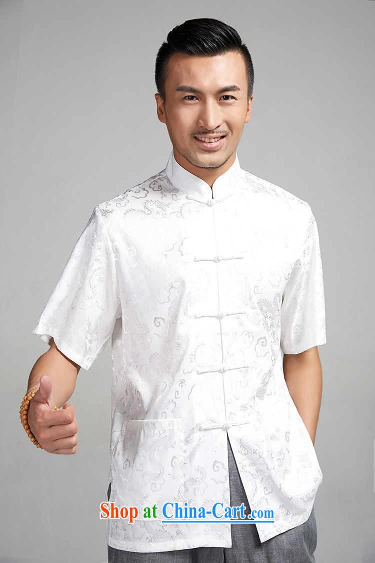 FZOG summer 2015 new, larger Chinese short-sleeved Chinese national costumes, and, for the buckle clothing white XXXXL pictures, price, brand platters! Elections are good character, the national distribution, so why buy now enjoy more preferential! Health
