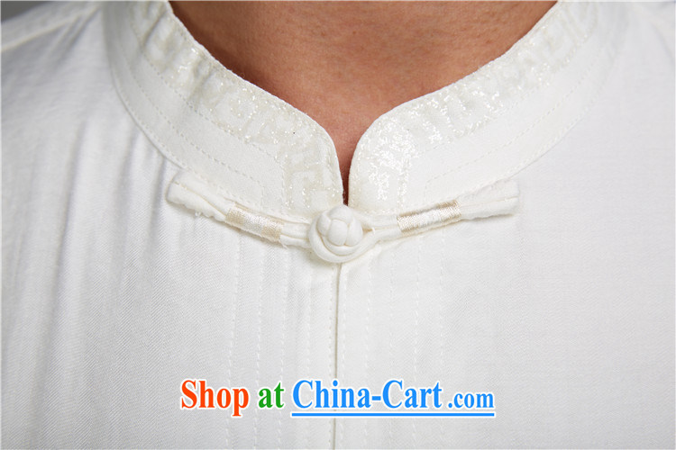 FZOG high-end Chinese leisure T-shirt middle-aged and older persons, served Chinese style men's short-sleeve and collar father replace white XXXL pictures, price, brand platters! Elections are good character, the national distribution, so why buy now enjoy more preferential! Health