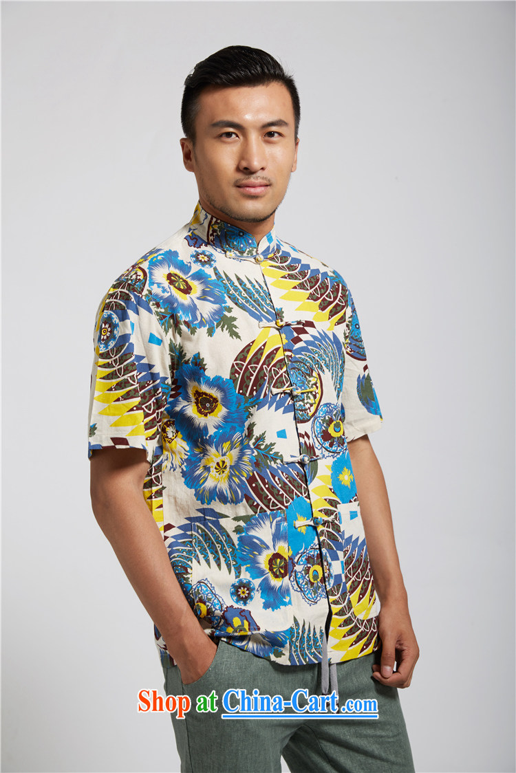 In FZOG older Chinese Wind and summer 2015 new personalized floral short-sleeved leisure Chinese fancy XXXL pictures, price, brand platters! Elections are good character, the national distribution, so why buy now enjoy more preferential! Health