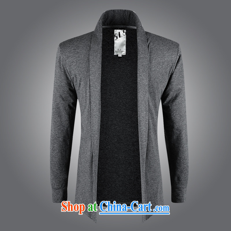 The D. rattan Tang is simple and casual long-sleeved shirt T men spring pure cotton, jacket, 1529 light gray M, D. cane (BUCAOTENG), and, on-line shopping