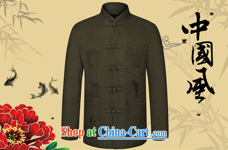 Palau's thick 2015 autumn and winter, the older Chinese men's long-sleeved jacket China wind Casual Shirt khaki-colored 190 pictures, price, brand platters! Elections are good character, the national distribution, so why buy now enjoy more preferential! Health
