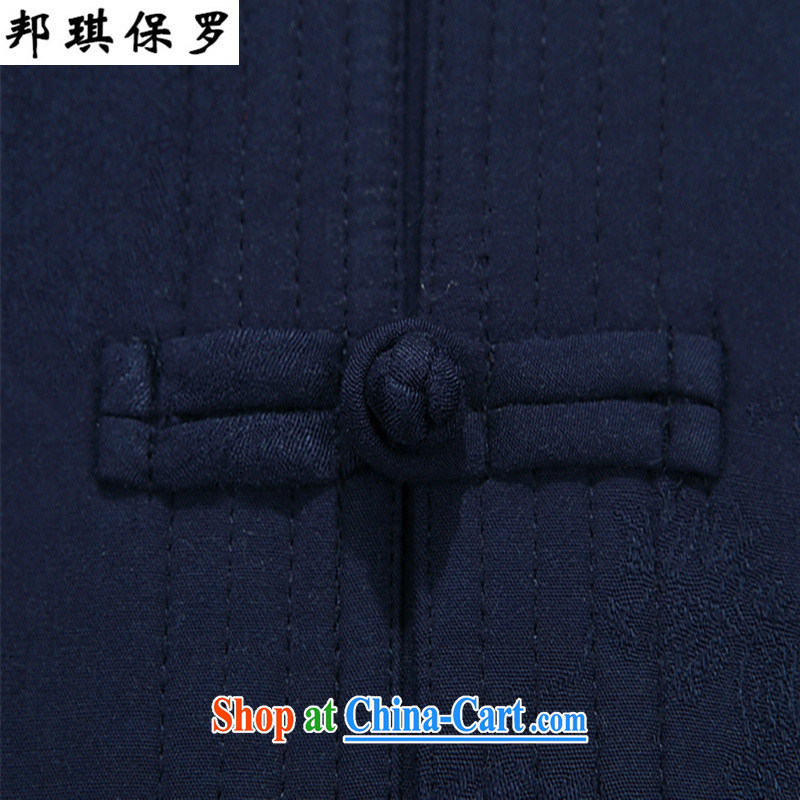 Bong-ki Paul Tang loading in the older Chinese men quilted coat jacket older Tang jackets men's Chinese Spring Loaded cotton suit birthday improved the collar cotton suit red T-shirt and pants XL, Angel Paul, shopping on the Internet