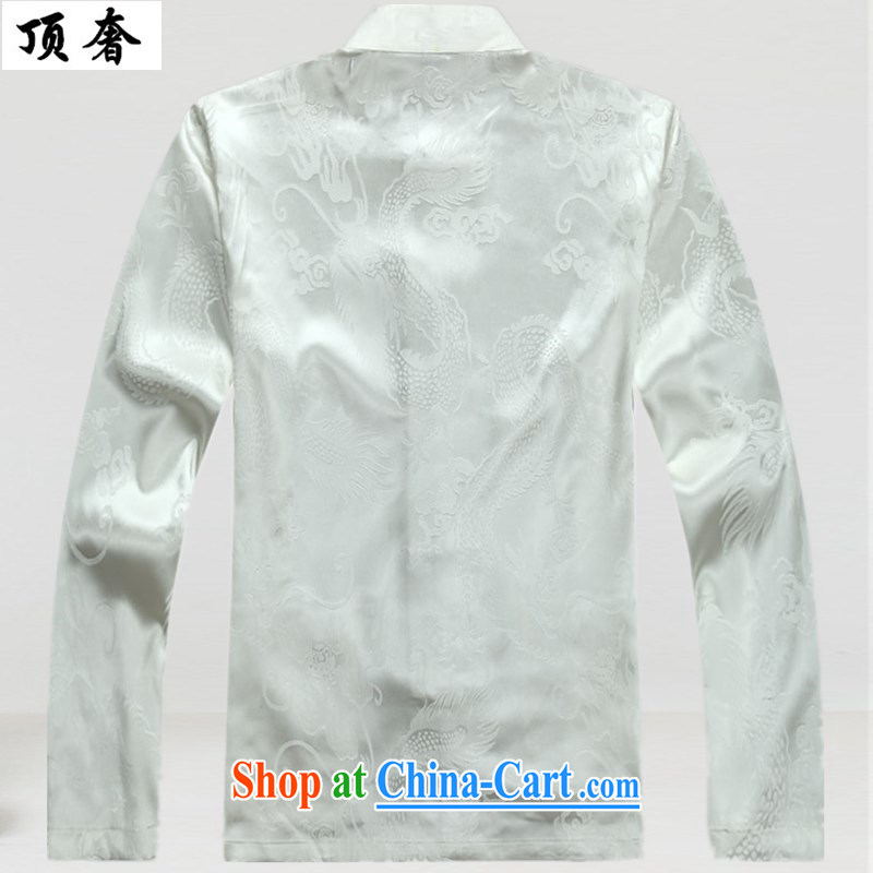 Top Luxury men Tang is relaxed version, for the buckle clothing men's long-sleeved jacket spring, my father loaded the code load the Life wedding dresses, older Chinese White Kit T-shirt and pants 165, and with the top luxury, shopping on the Internet