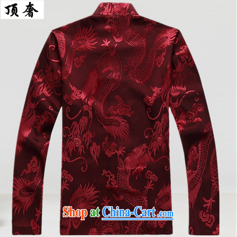Top Luxury autumn 2015 new ethnic wind and Chinese China Tang is improved long-sleeved, dress uniform white cynosure in serving older Tang package red package pants and clothing 175 and the top luxury, shopping on the Internet