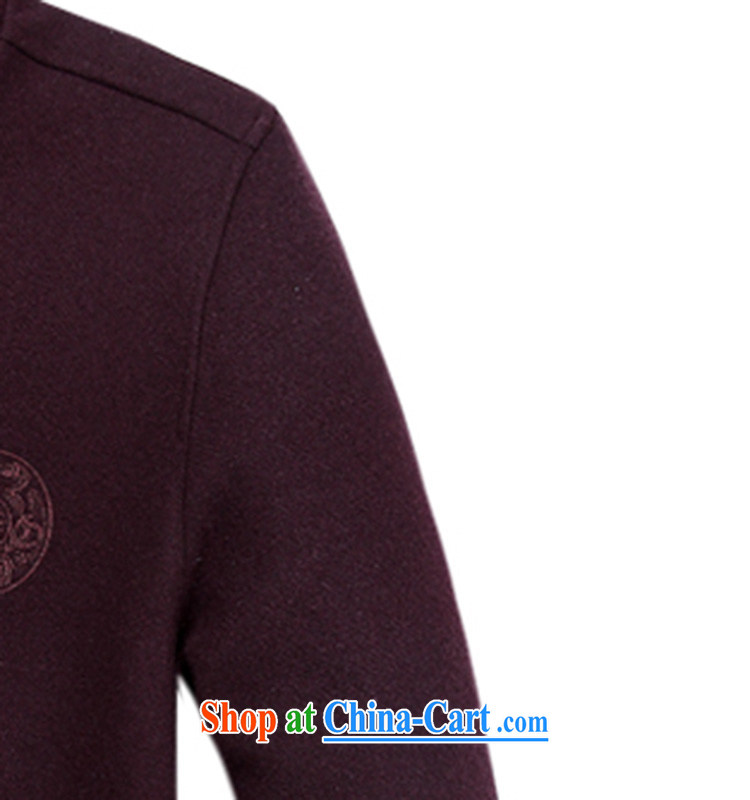 Meropia autumn and winter, men's Chinese China wind long-sleeved father replace older jacket purple XXXL pictures, price, brand platters! Elections are good character, the national distribution, so why buy now enjoy more preferential! Health