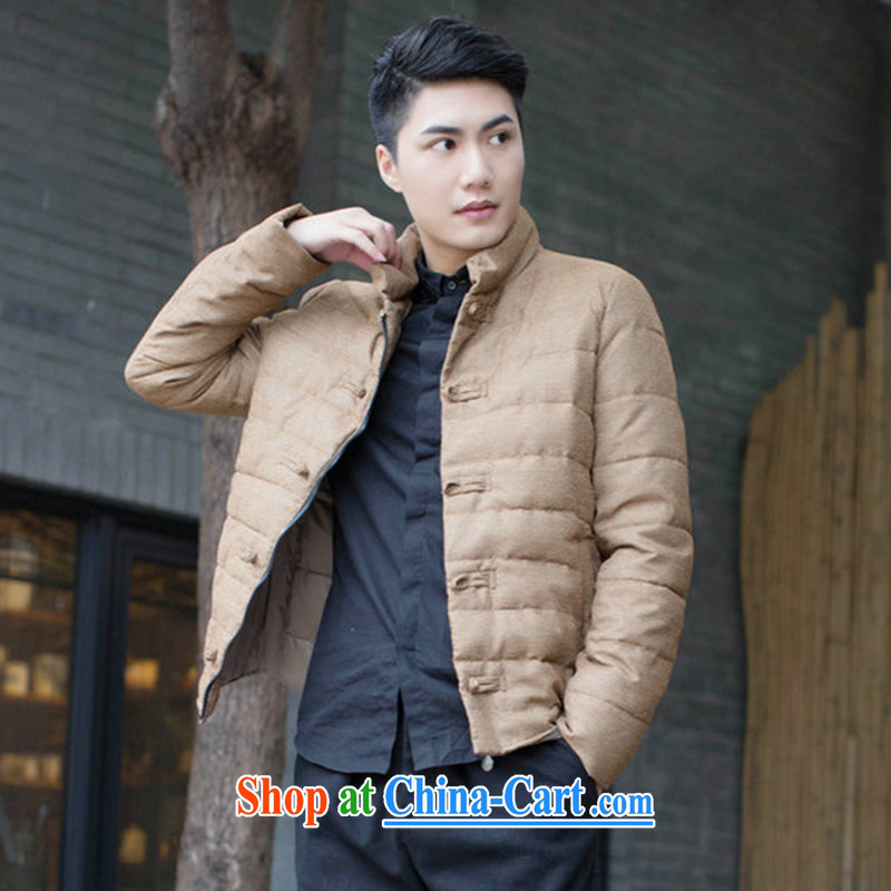 Spend the autumn and winter, the male Tang is improved, for the charge-back men's feather cotton suit cultivating jacket folder and picture color 3XL, spend figure, shopping on the Internet