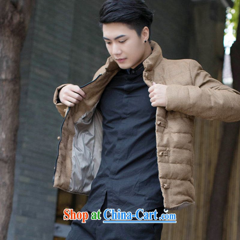 Spend the autumn and winter, the male Tang is improved, for the charge-back men's feather cotton suit cultivating jacket folder and picture color 3XL, spend figure, shopping on the Internet
