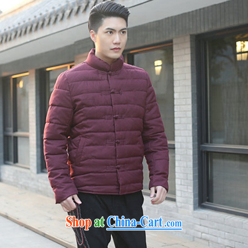 Take the male Tang with autumn and winter, new, for manually-tie China wind and feather cotton suit cultivating jacket folder and picture color 3XL, figure, and shopping on the Internet