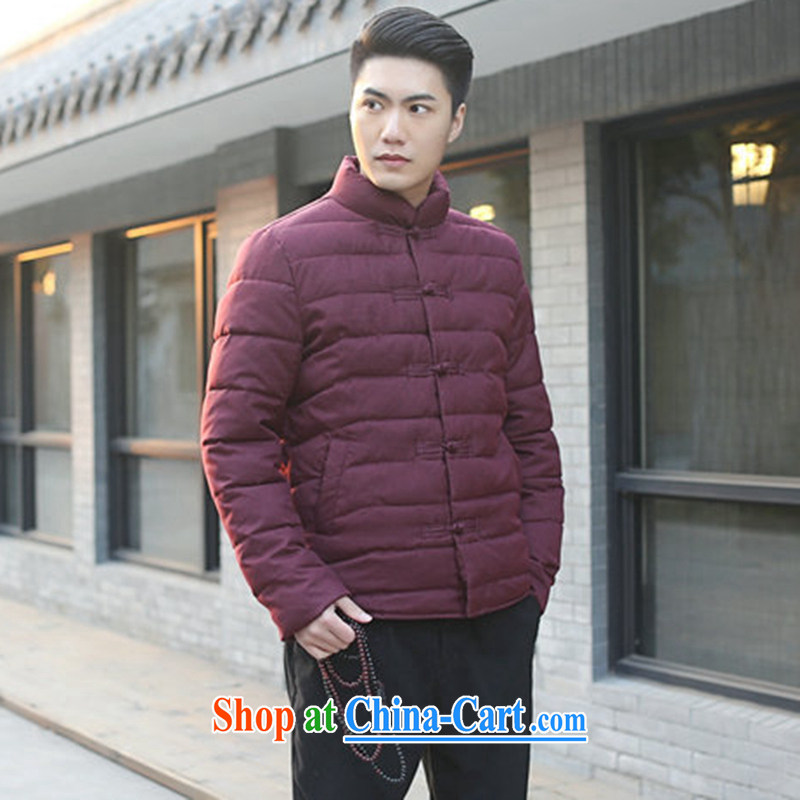 Find Sophie men Tang with autumn and winter, new, for manually-tie China wind and feather cotton suit cultivating jacket folder and picture color 3XL, flexible employment, shopping on the Internet