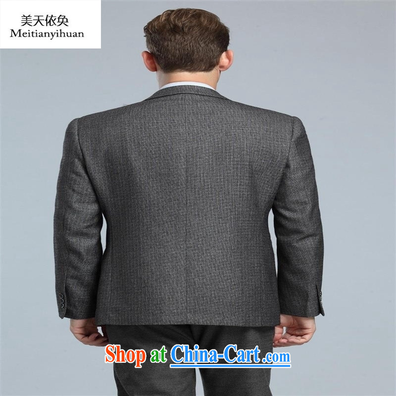 2015 spring new Leisure Suit is, middle-aged men's upscale men's woolen click the jacket shown in Figure 185 54, the day to assemble (meitianyihuan), shopping on the Internet