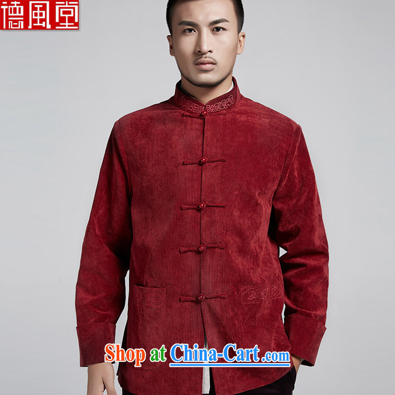 De-tong Feng Ze fall and winter men Tang jackets Chinese elderly in the collar over sleeveless Chinese style Chinese clothing dark 4 XL, wind, and, on-line shopping