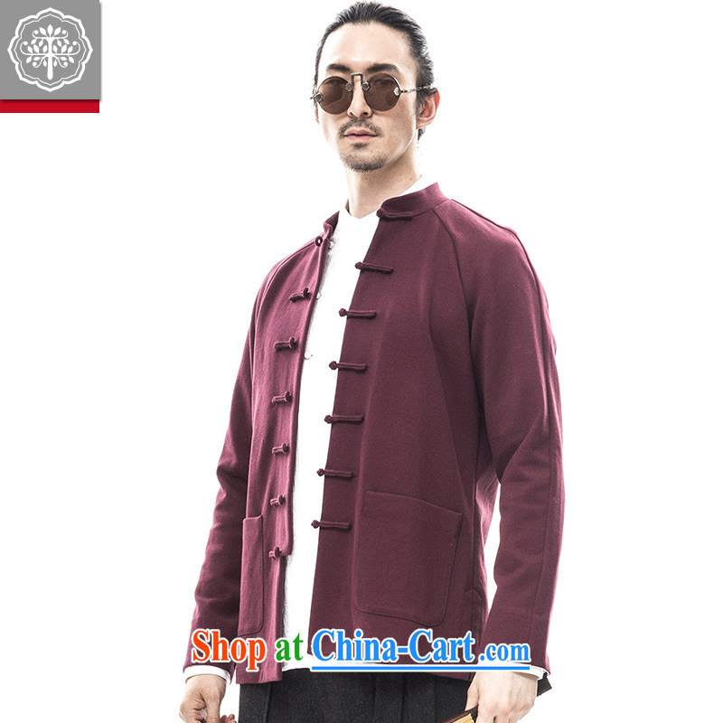to tree fall 2015 new Chinese men's long-sleeved jacket quilted coat, served improved Tang package installed China wind Cyan color 170/M, tree (EYENSREE), shopping on the Internet