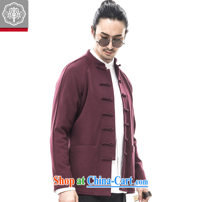 to tree fall 2015 new Chinese men's long-sleeved jacket quilted coat, served improved Tang package installed China wind Cyan color 170/M, tree (EYENSREE), shopping on the Internet