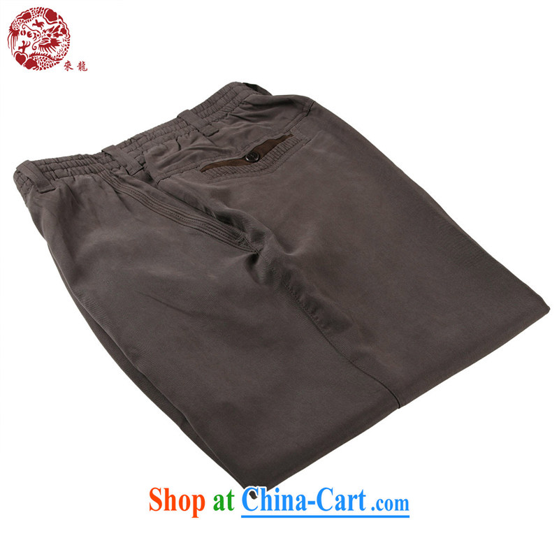 To Kowloon Tong on 2015 summer New China wind men's day, casual trousers 15,006 dark gray 48, dark gray 50 to Kowloon, shopping on the Internet