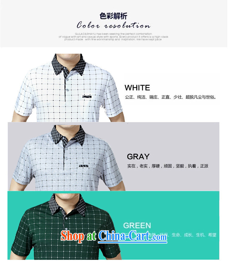 Health Concerns * summer middle-aged men's leisure short-sleeved T-shirt lapel middle-aged and older men's summer father replace white 3XL pictures, price, brand platters! Elections are good character, the national distribution, so why buy now enjoy more preferential! Health