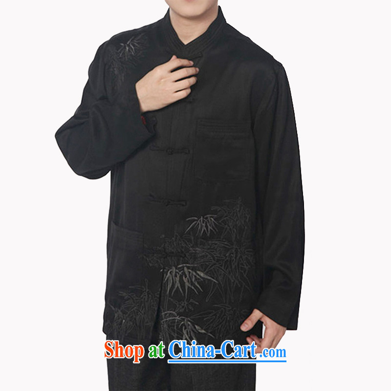 To Kowloon Tong with autumn and winter, China wind men's cotton Chinese jacket 123 dark blue 48 yards dark blue 52 to Kowloon, shopping on the Internet