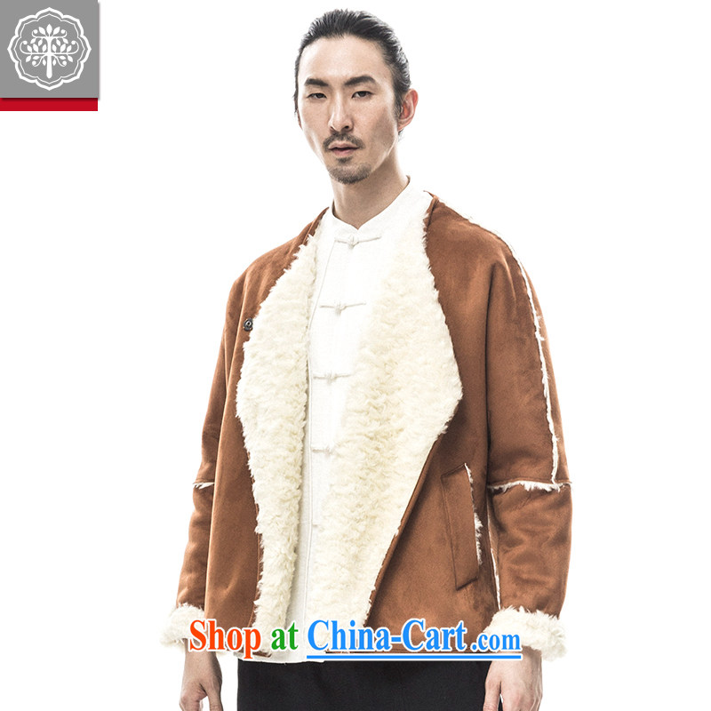 to tree fall 2015 new Chinese men's long-sleeved jacket thick warm improvements, served the China craze Tang tea Huang 185/XXL, and tree (EYENSREE), online shopping