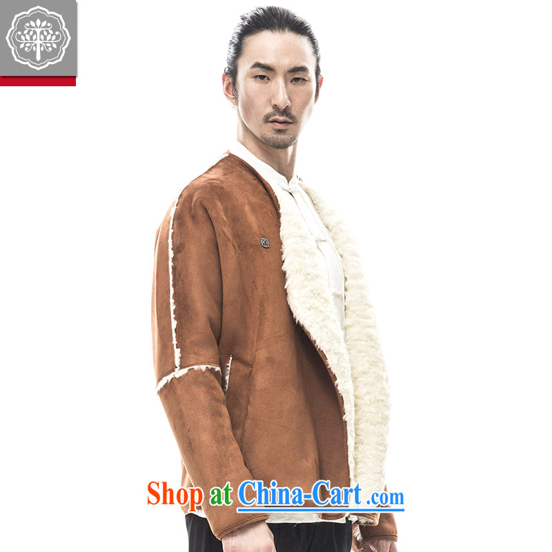 to tree fall 2015 new Chinese men's long-sleeved jacket thick warm improvements, served the China craze Tang tea Huang 185/XXL, and tree (EYENSREE), online shopping
