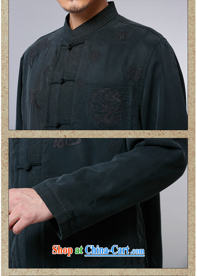 To Kowloon Tong with autumn and winter, China wind men's day silk jacket 14,539 black 48, dark blue 52 pictures, price, brand platters! Elections are good character, the national distribution, so why buy now enjoy more preferential! Health