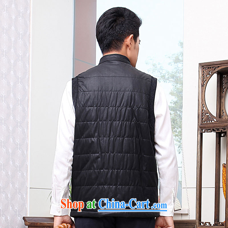 To Kowloon Tong with autumn and winter, China wind men, shoulder vest 13,889 black 48, black 52, to lung, online shopping