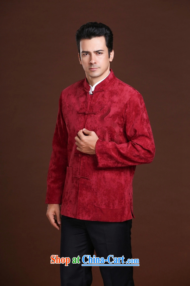 FZOG leisure Simple Chinese Wind and stamp the animal middle-aged men's long-sleeved loose Tang red XXXXL pictures, price, brand platters! Elections are good character, the national distribution, so why buy now enjoy more preferential! Health
