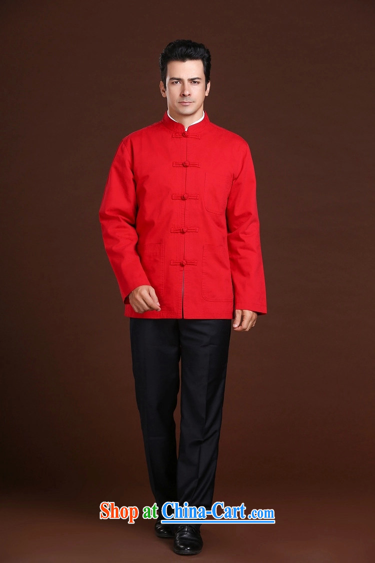FZOG China wind in winter, men's casual simplicity and middle-aged men's long-sleeved loose Tang with comfortable red XXXXL pictures, price, brand platters! Elections are good character, the national distribution, so why buy now enjoy more preferential! Health