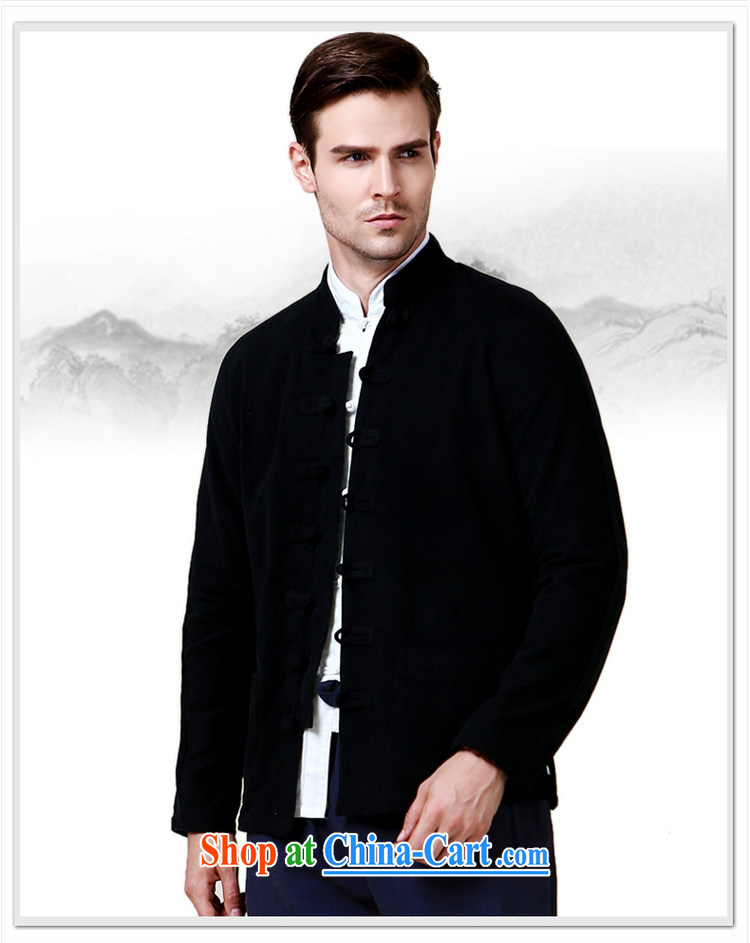 cool ocean 2015 new autumn and the male Tang jackets double-cuff China wind long-sleeved sweater, Chinese collar jacket black 185 pictures, price, brand platters! Elections are good character, the national distribution, so why buy now enjoy more preferential! Health
