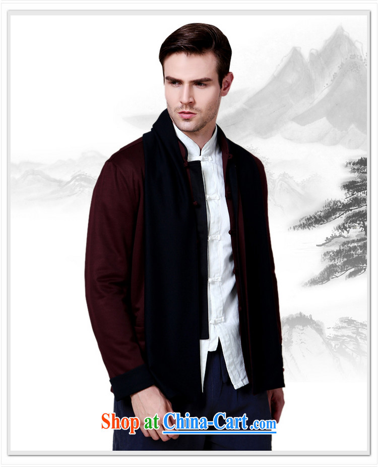 cool ocean 2015 new autumn and the China wind up for the charge-back men's Chinese long-sleeved jacket Chinese jacket knitting wine red 185 pictures, price, brand platters! Elections are good character, the national distribution, so why buy now enjoy more preferential! Health