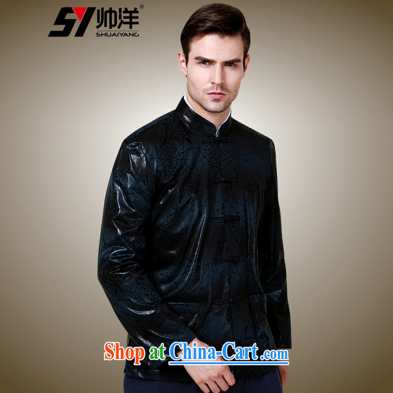 cool ocean autumn 2015 the new male Chinese long-sleeved jacket China wind up for the charge-back jacket physical color 190