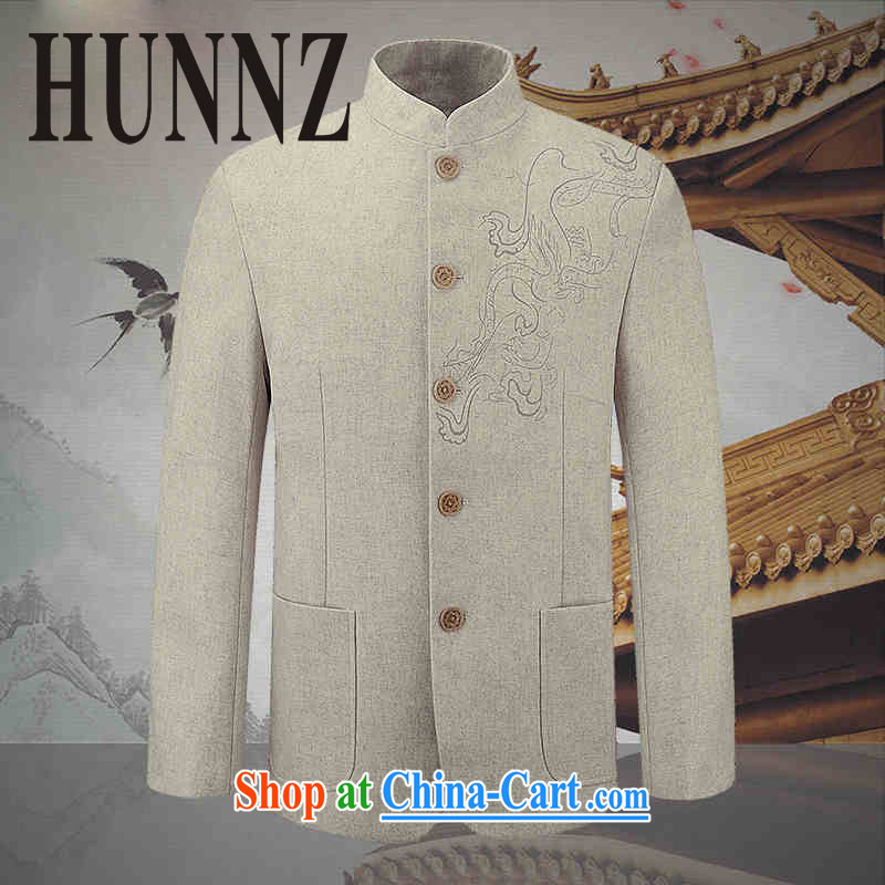 Products HUNNZ new jacket, classical Chinese style men's woolen? The jacket and leisure, for men of the hands-free ironing white 190