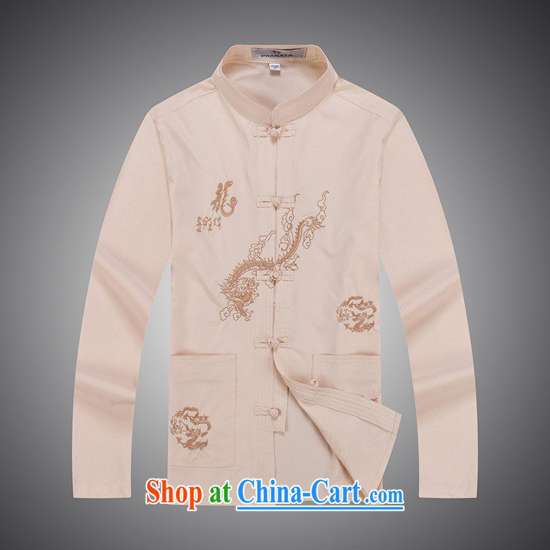 Tang on the package fall and winter, the older men's long-sleeved Chinese father with 8058 beige M/165, JACK EVIS, shopping on the Internet