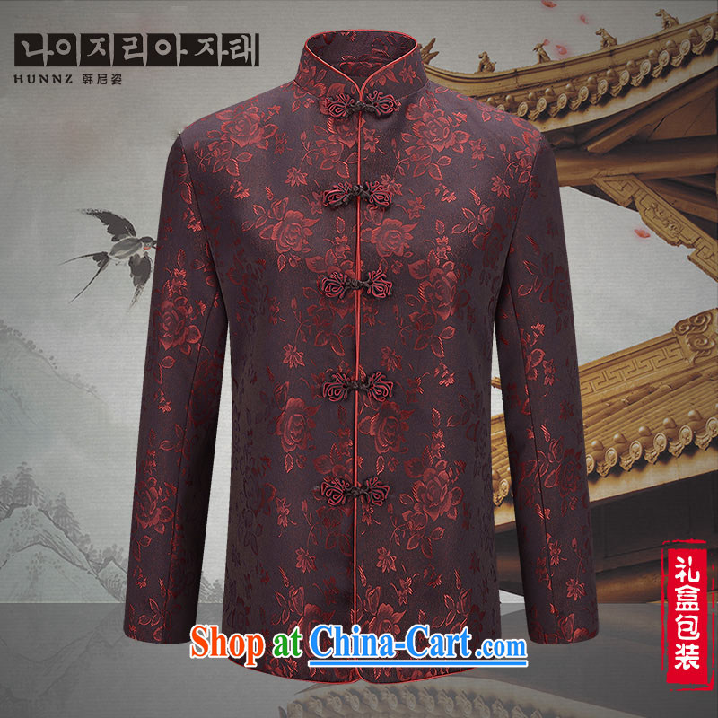 Products HANNIZI new, older persons in Chinese men's long-sleeved Life field Chinese Dress Chinese wind couples jacket China Red 190 to the cotton, Korea, colorful (hannizi), shopping on the Internet