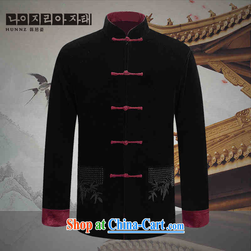 Products HANNIZI new corduroy older persons in casual Chinese classical Chinese style long-sleeved men's two-sided wearing jacket and black and red double-sided 190, Korea, (hannizi), and, on-line shopping