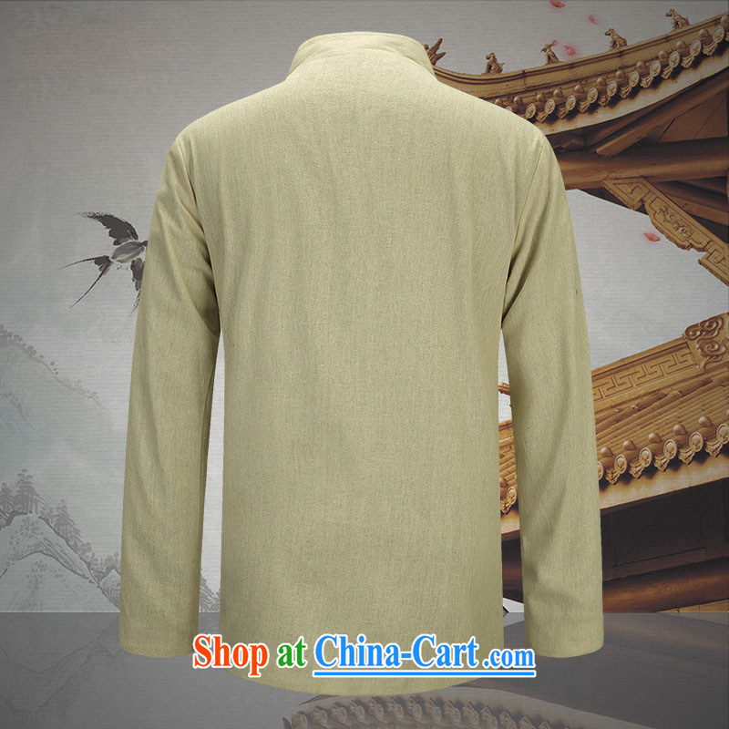 Products HUNNZ classical Chinese style men Chinese men's long-sleeved linen cotton shirt Chinese Two-sided wearing jacket and black-and-white double-sided 190, HUNNZ, shopping on the Internet
