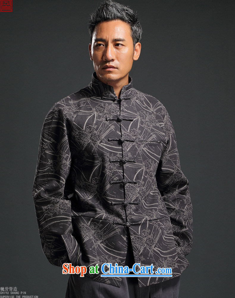 Internationally renowned Chinese wind knitting cowboy Chinese men and Chinese hand-tie jacket stylish retro T-shirt, collar jacket dark gray 4 XL pictures, price, brand platters! Elections are good character, the national distribution, so why buy now enjoy more preferential! Health