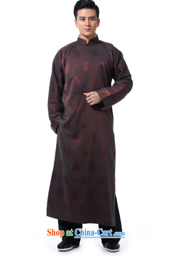 First autumn and winter, Chinese men's hair is crisp Chinese robe crosstalk dress gown and stylish Chinese wind-buckle up for National wind, older high-end dress gray the hair, robes XXL new pre-sale 3 Day Shipping pictures, price, brand platters! Elections are good character, the national distribution, so why buy now enjoy more preferential! Health