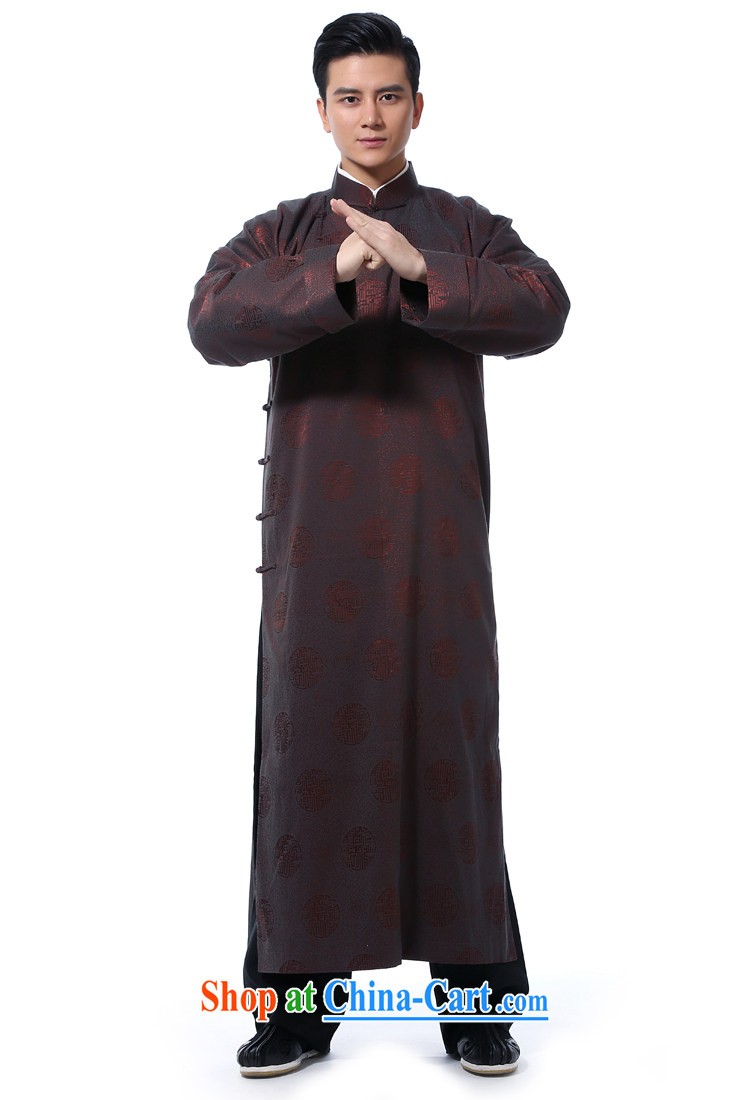 to send Chinese men's autumn and winter comic dialogs use the performances new Chinese robe is detained for the middle-aged long gown with shoulder China wind father art robe and coffee ring robe XXL new pre-sale 5 Day Shipping pictures, price, brand platters! Elections are good character, the national distribution, so why buy now enjoy more preferential! Health