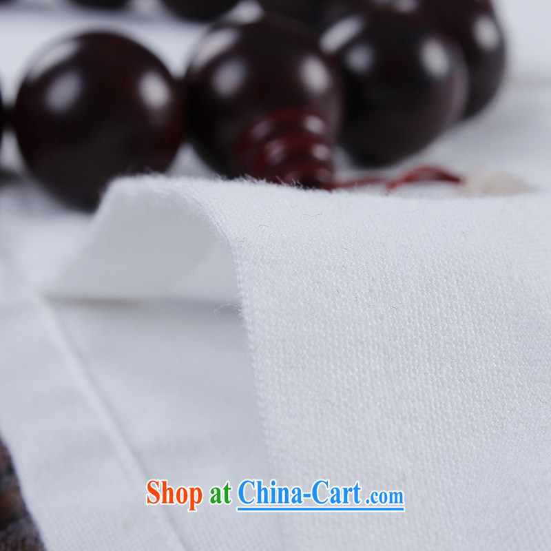 Products HANNIZI classical Chinese style Chinese, for the charge-back men's pure cotton linen shirt Ethnic Wind men's long-sleeved white 190, Korea, (hannizi), shopping on the Internet