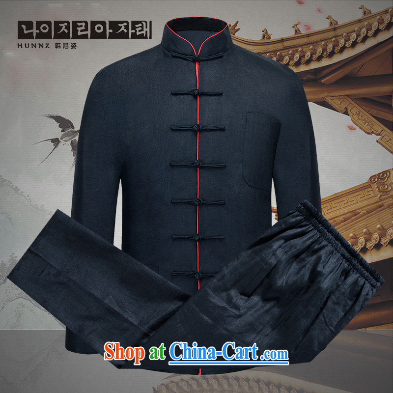 Products HANNIZI China wind men Tang replace natural linen package loose, the charge-back national costume Chinese Kung Fu black 190